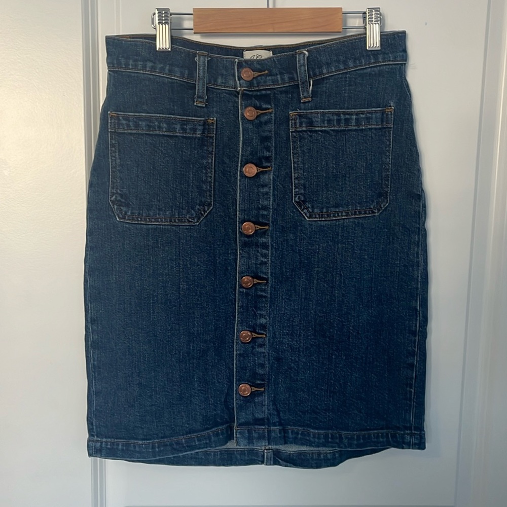 J Crew Denim Skirt